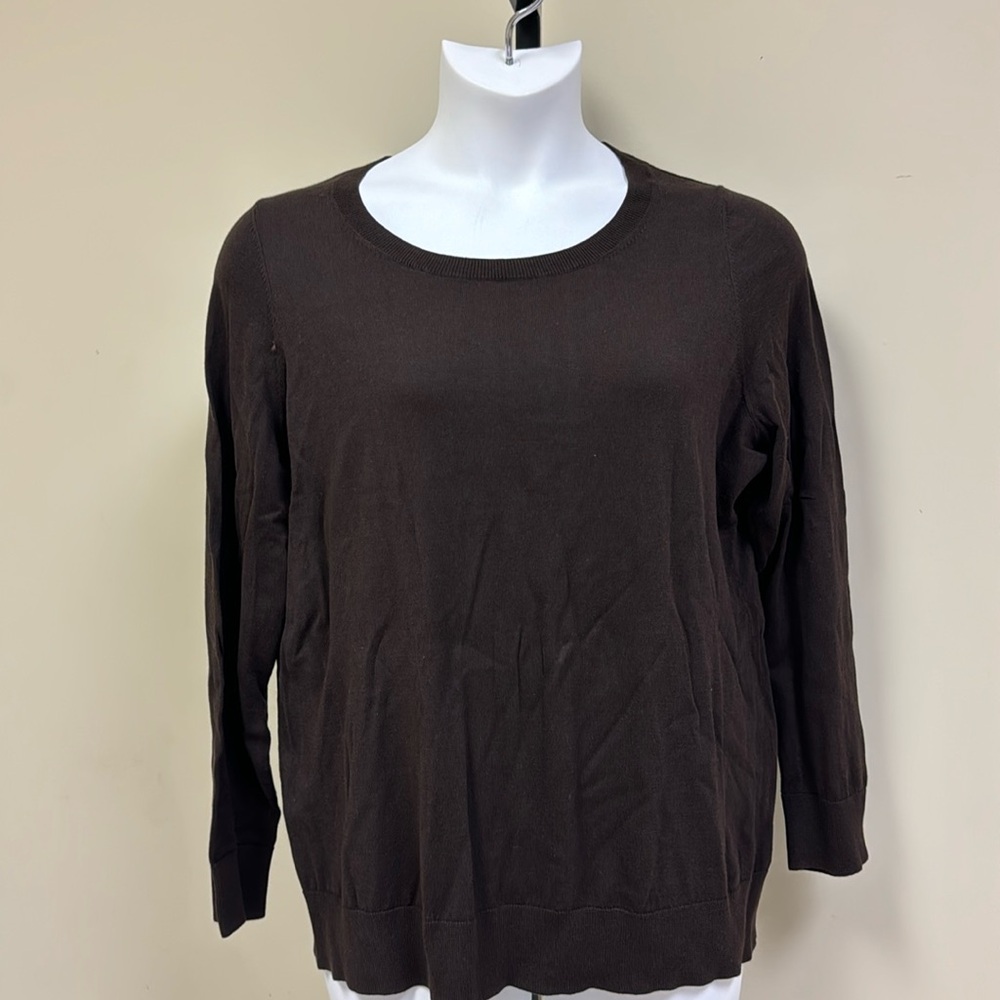Plus size Talbots brown sweater